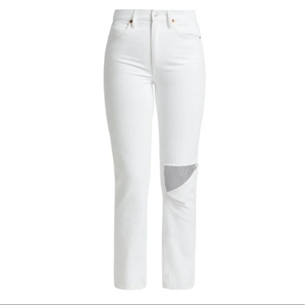 RE/DONE 70s Distressed Straight-Leg Jeans